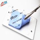 Condutibilidade alta da almofada térmica azul compressível do silicone para a micro tubulação de calor